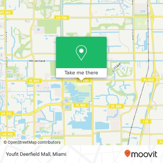 Mapa de Youfit Deerfield Mall