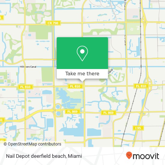 Nail Depot deerfield beach map