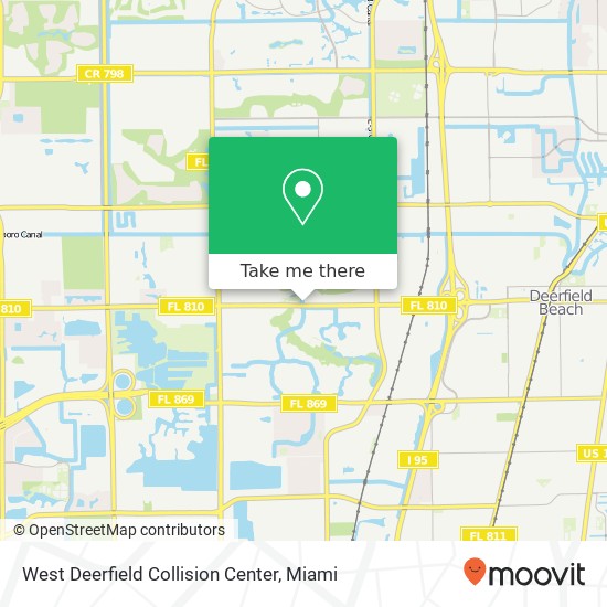 West Deerfield Collision Center map