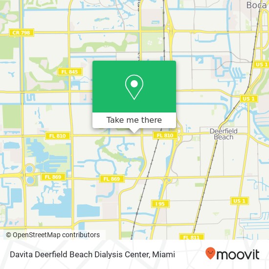 Mapa de Davita Deerfield Beach Dialysis Center