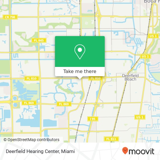 Deerfield Hearing Center map