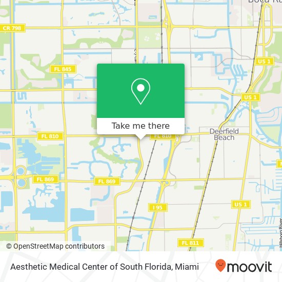 Mapa de Aesthetic Medical Center of South Florida