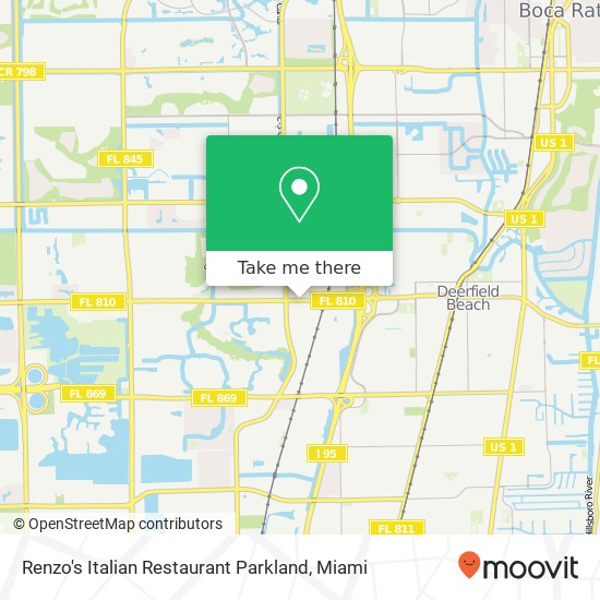 Mapa de Renzo's Italian Restaurant Parkland