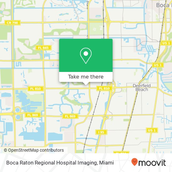 Mapa de Boca Raton Regional Hospital Imaging