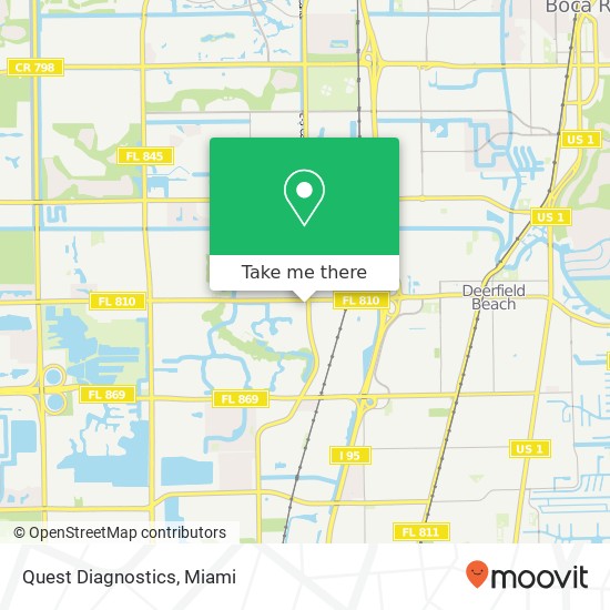 Quest Diagnostics map