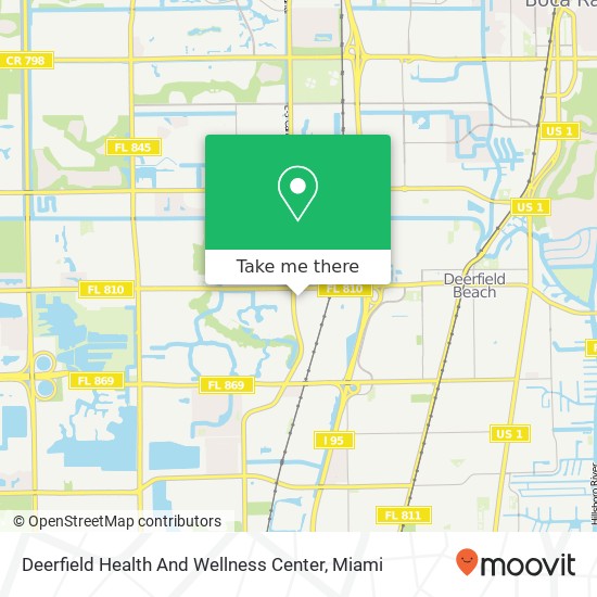 Mapa de Deerfield Health And Wellness Center