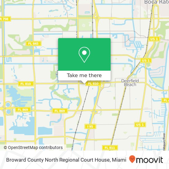 Mapa de Broward County North Regional Court House