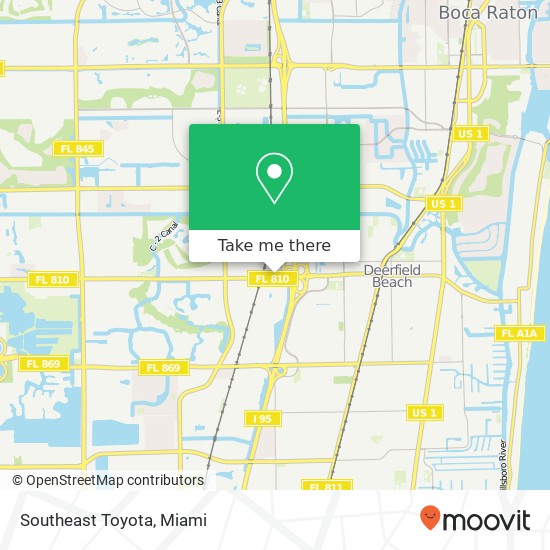 Southeast Toyota map