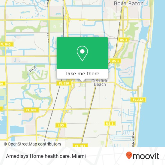 Amedisys Home health care map