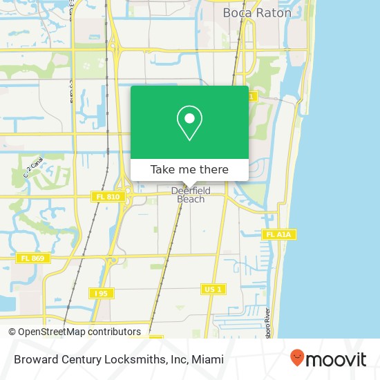 Broward Century Locksmiths, Inc map