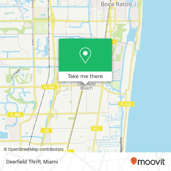 Deerfield Thrift map