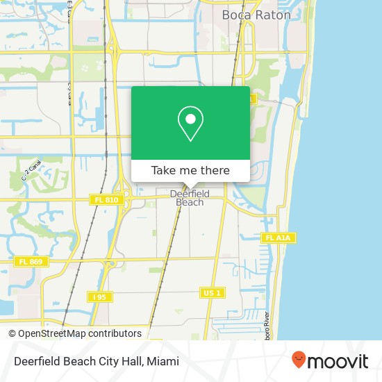 Deerfield Beach City Hall map