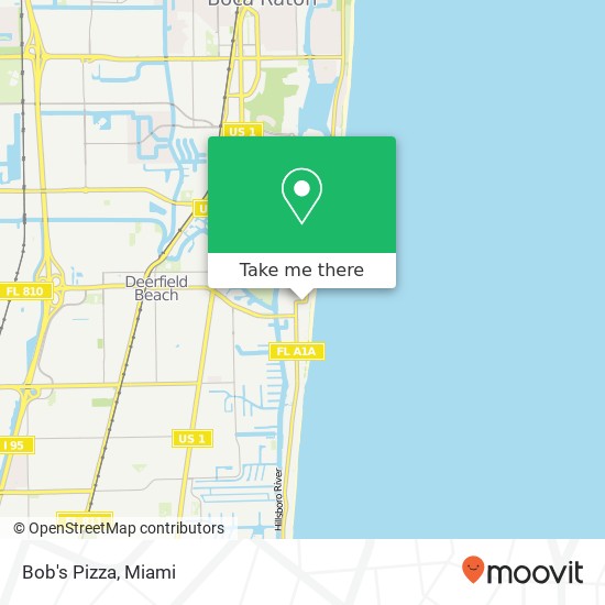 Bob's Pizza map