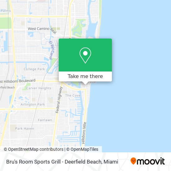 Mapa de Bru's Room Sports Grill - Deerfield Beach