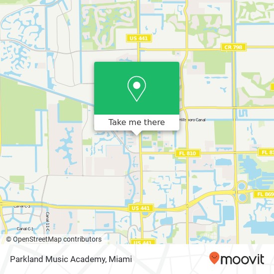 Parkland Music Academy map