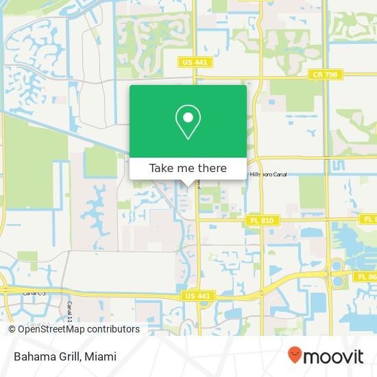 Bahama Grill map