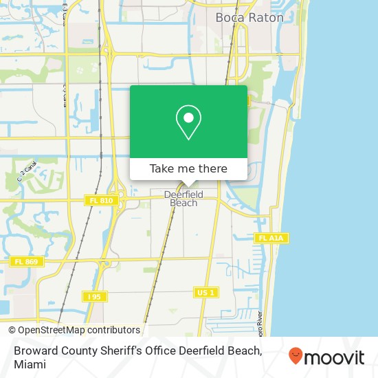 Mapa de Broward County Sheriff's Office Deerfield Beach