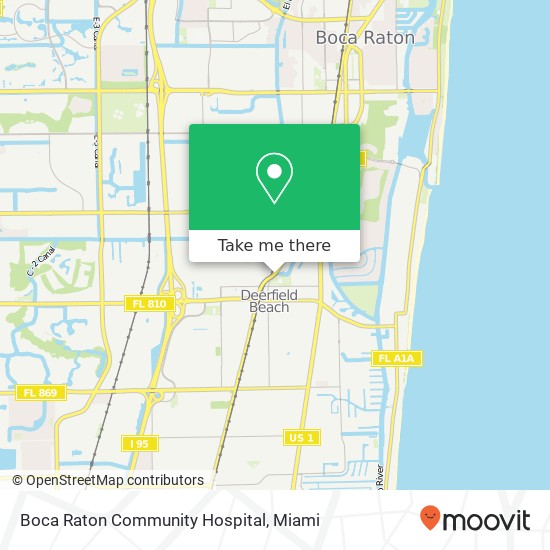 Boca Raton Community Hospital map