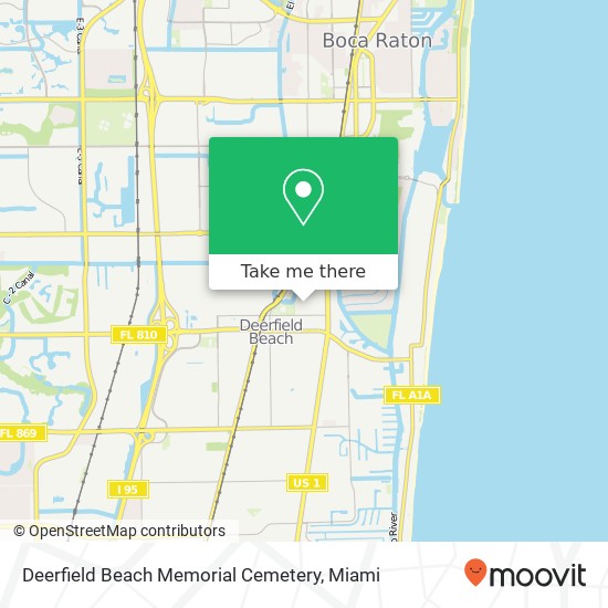 Deerfield Beach Memorial Cemetery map