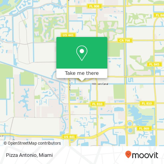 Pizza Antonio map