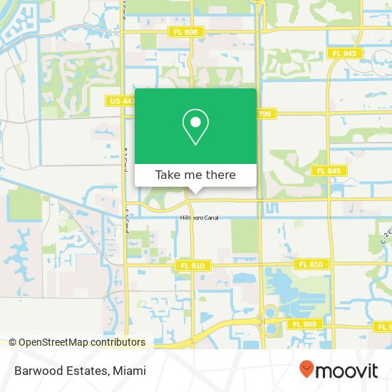 Barwood Estates map