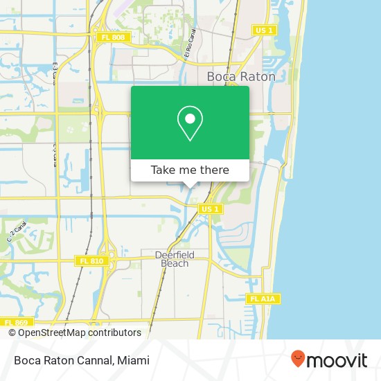 Mapa de Boca Raton Cannal