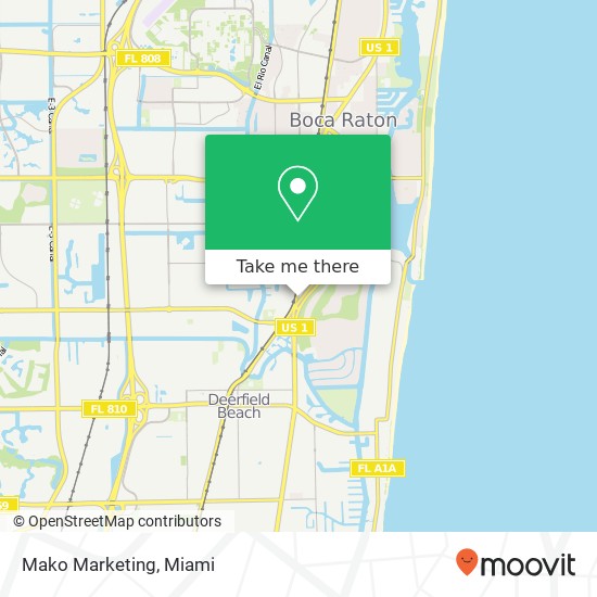 Mako Marketing map