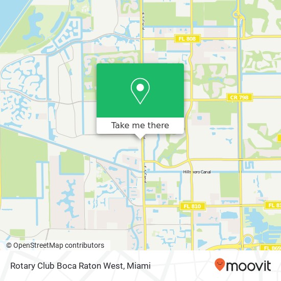 Rotary Club Boca Raton West map