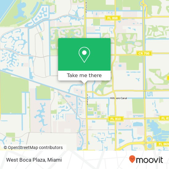 West Boca Plaza map