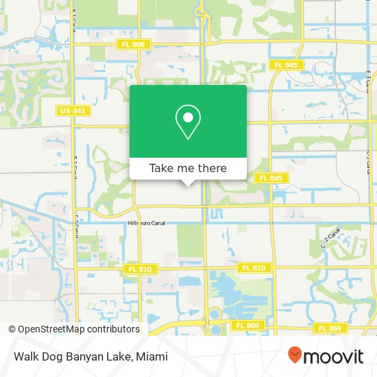 Walk Dog Banyan Lake map