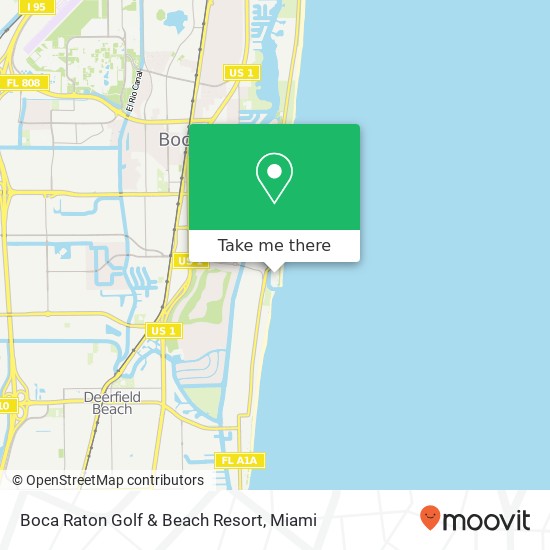 Mapa de Boca Raton Golf & Beach Resort