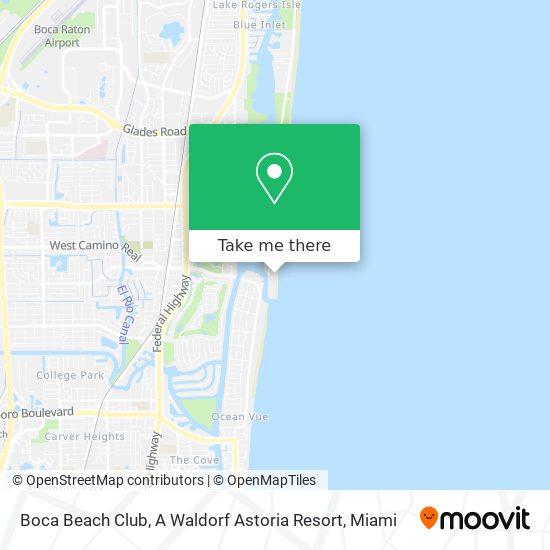 Boca Beach Club, A Waldorf Astoria Resort map