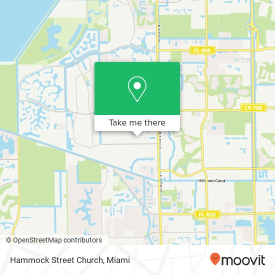 Hammock Street Church map