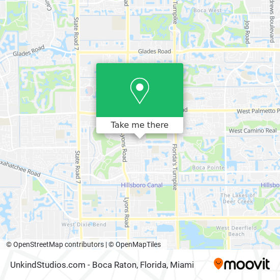 Mapa de UnkindStudios.com - Boca Raton, Florida