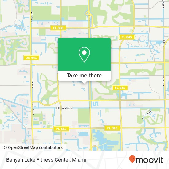 Mapa de Banyan Lake Fitness Center