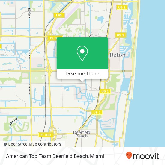 Mapa de American Top Team Deerfield Beach