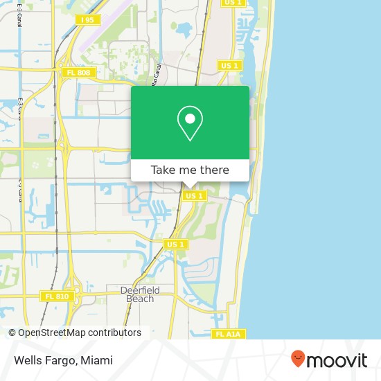 Mapa de Wells Fargo