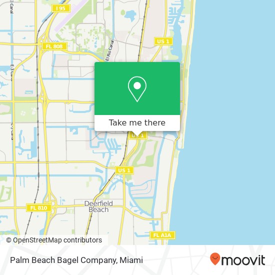 Mapa de Palm Beach Bagel Company