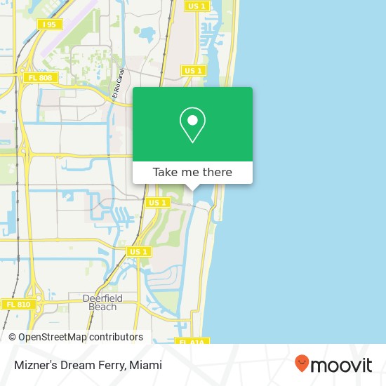 Mapa de Mizner's Dream Ferry