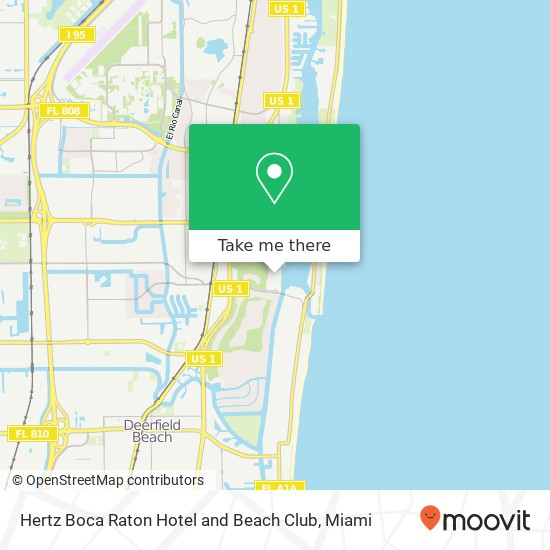 Mapa de Hertz Boca Raton Hotel and Beach Club