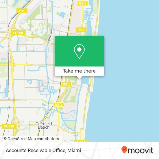 Accounts Receivable Office map