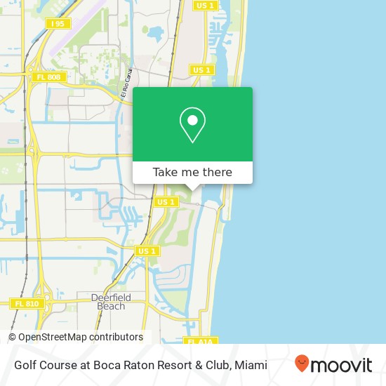 Mapa de Golf Course at Boca Raton Resort & Club
