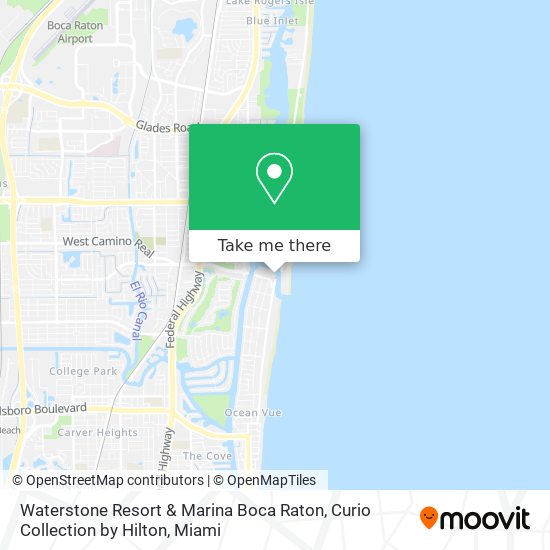 Waterstone Resort & Marina Boca Raton, Curio Collection by Hilton map