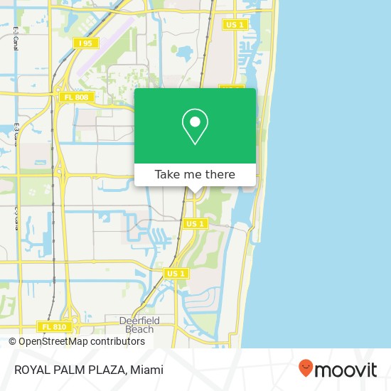 ROYAL PALM PLAZA map