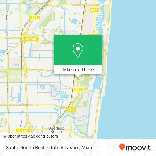 South Florida Real Estate Advisors map