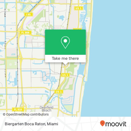 Mapa de Biergarten Boca Raton