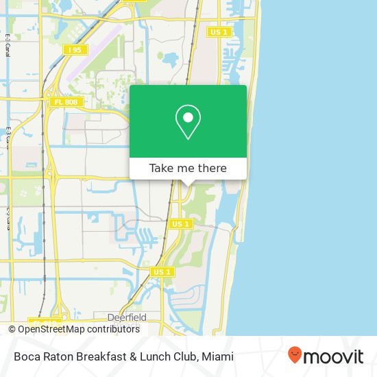 Boca Raton Breakfast & Lunch Club map