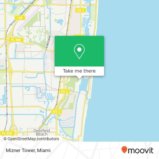 Mizner Tower map