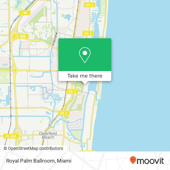 Mapa de Royal Palm Ballroom
