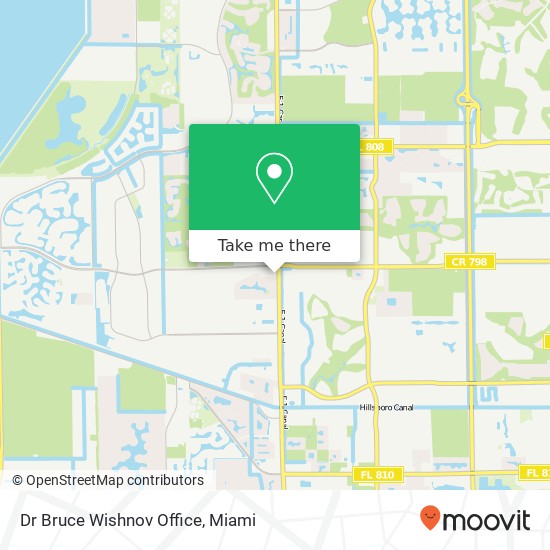 Dr Bruce Wishnov Office map